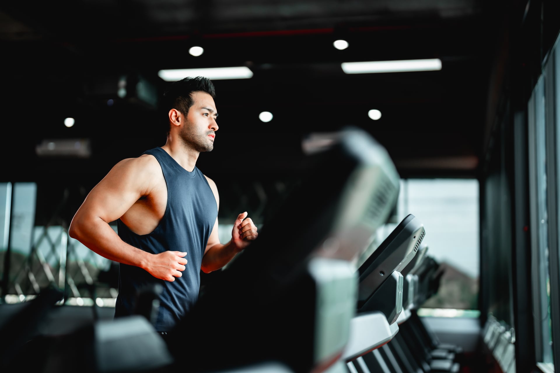 Person running outdoors as part of a healthy lifestyle