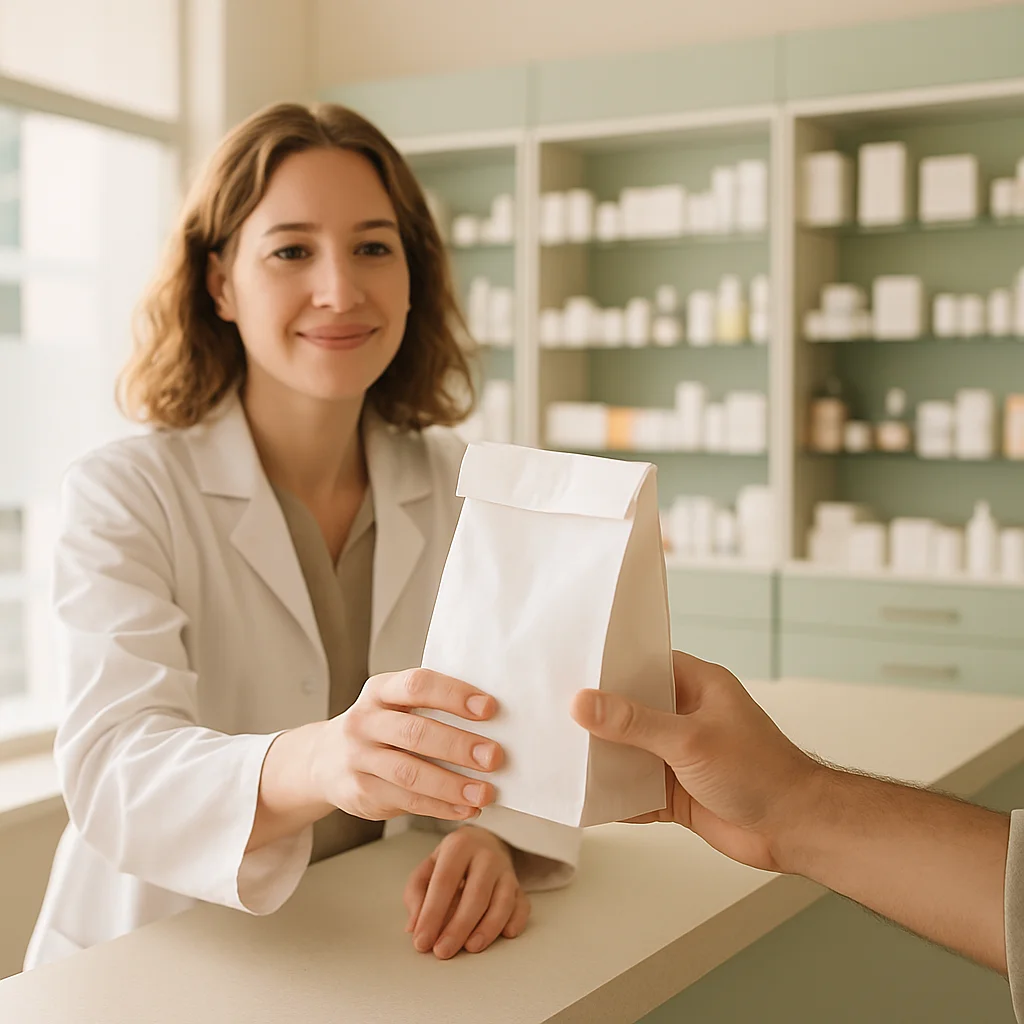 Prescription ready for same-day pickup at a local pharmacy