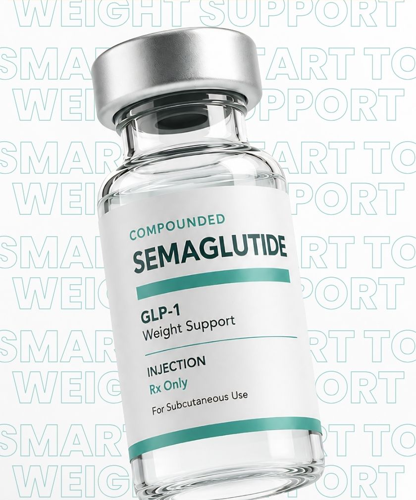 Compounded Semaglutide — provider-prescribed, pharmacy-compounded WePeptideRx vial
